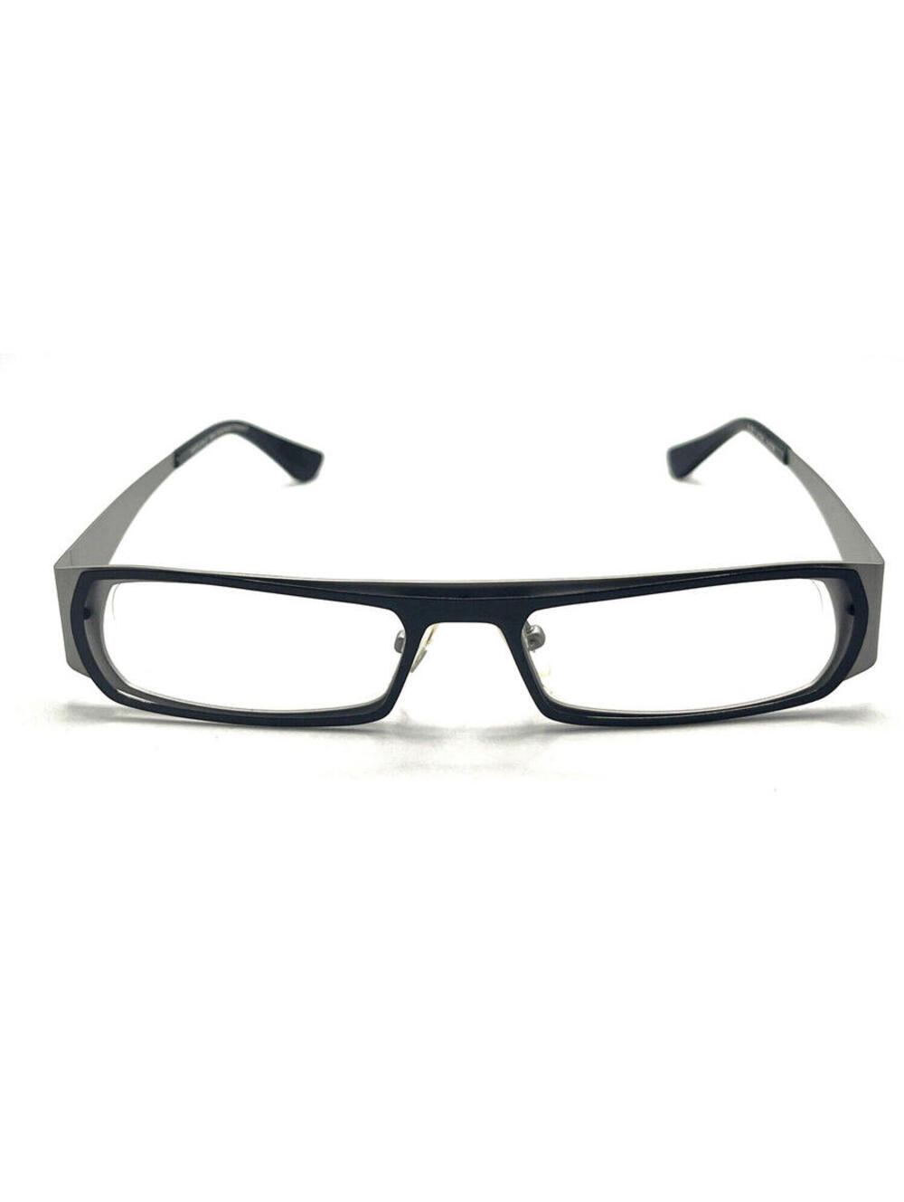 Face A Face Slide 1 Black Gray Rectangle Eyeglasses Frame 53-18